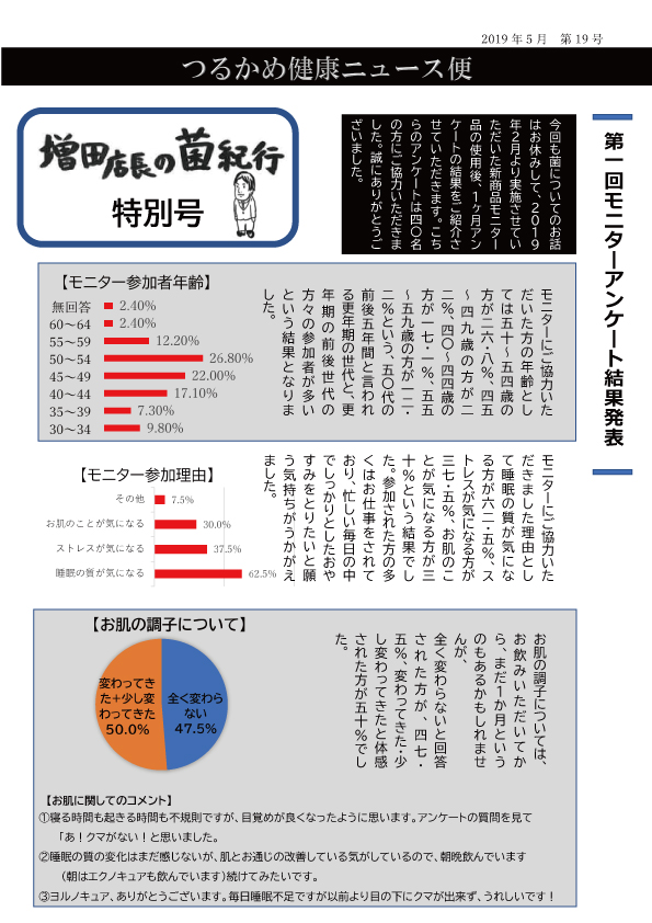 つるかめ健康ニュース便2019年5月号表