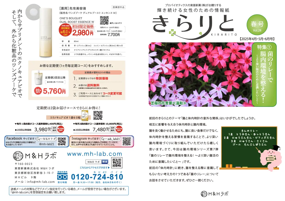 きらりと KIRARITO 春号表